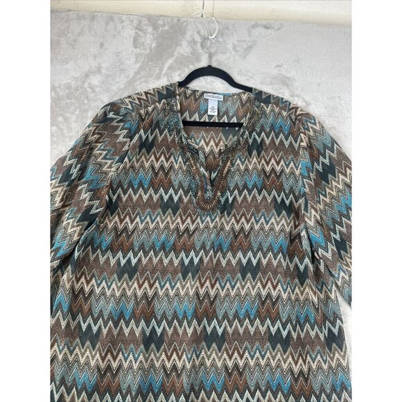 Women’s Catherine’s Blouse Multicolored Beaded Plus Size 3X - Picture 8 of 12